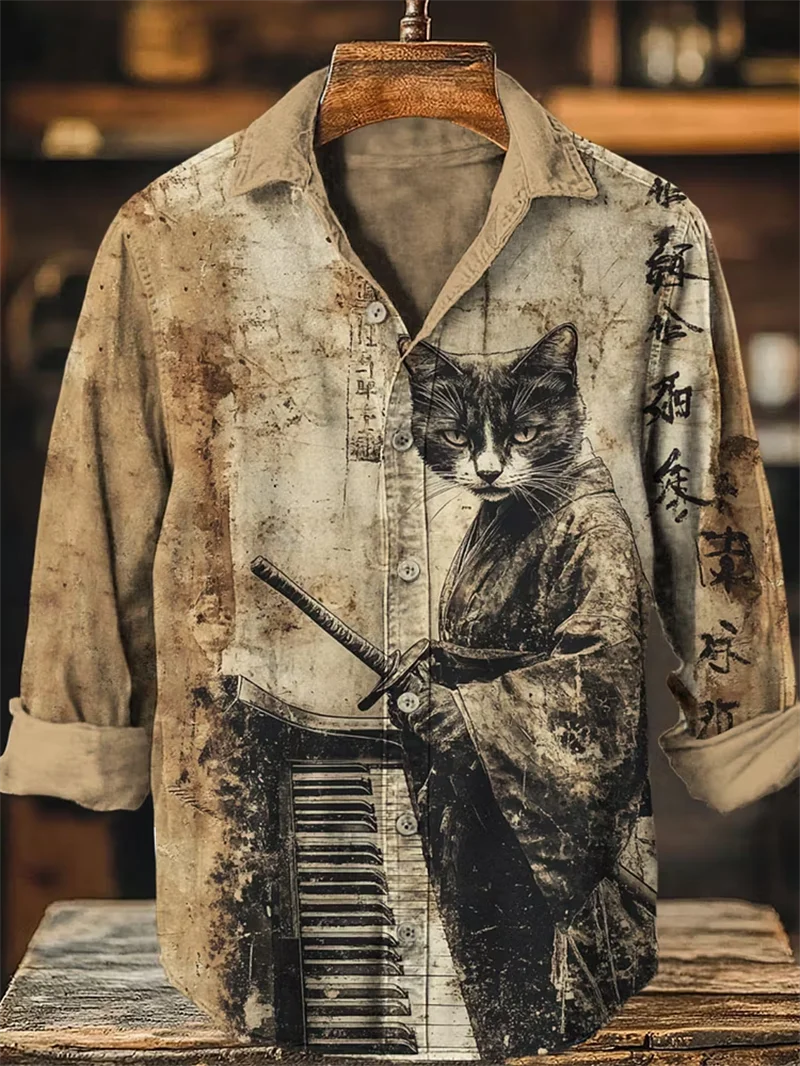 Chemise renard rétro homme – CLEVI Paris
