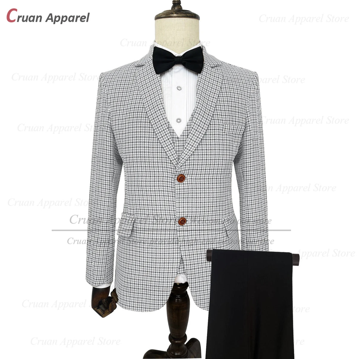 Costume homme 3 pièces à carreaux – CLEVI Paris