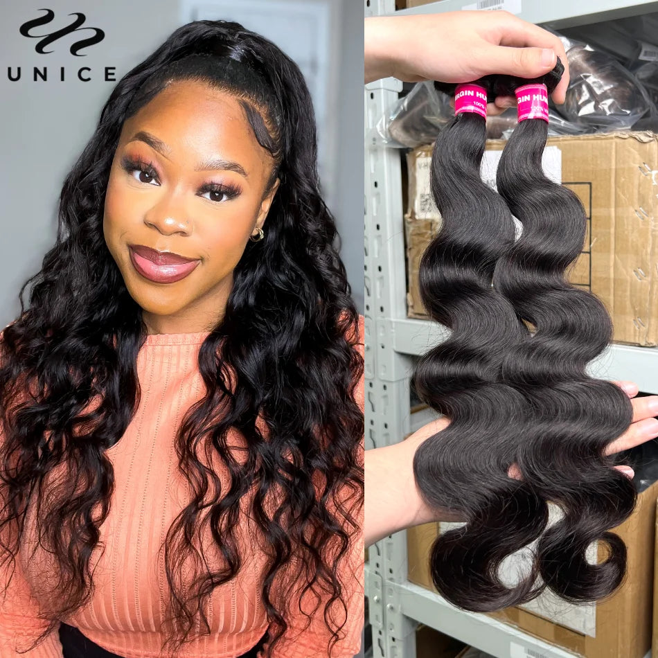 Extensions Cheveux Humains Body Wave Brésiliennes Virgin Hair 1/3/4 Mèches – CLEVI Paris