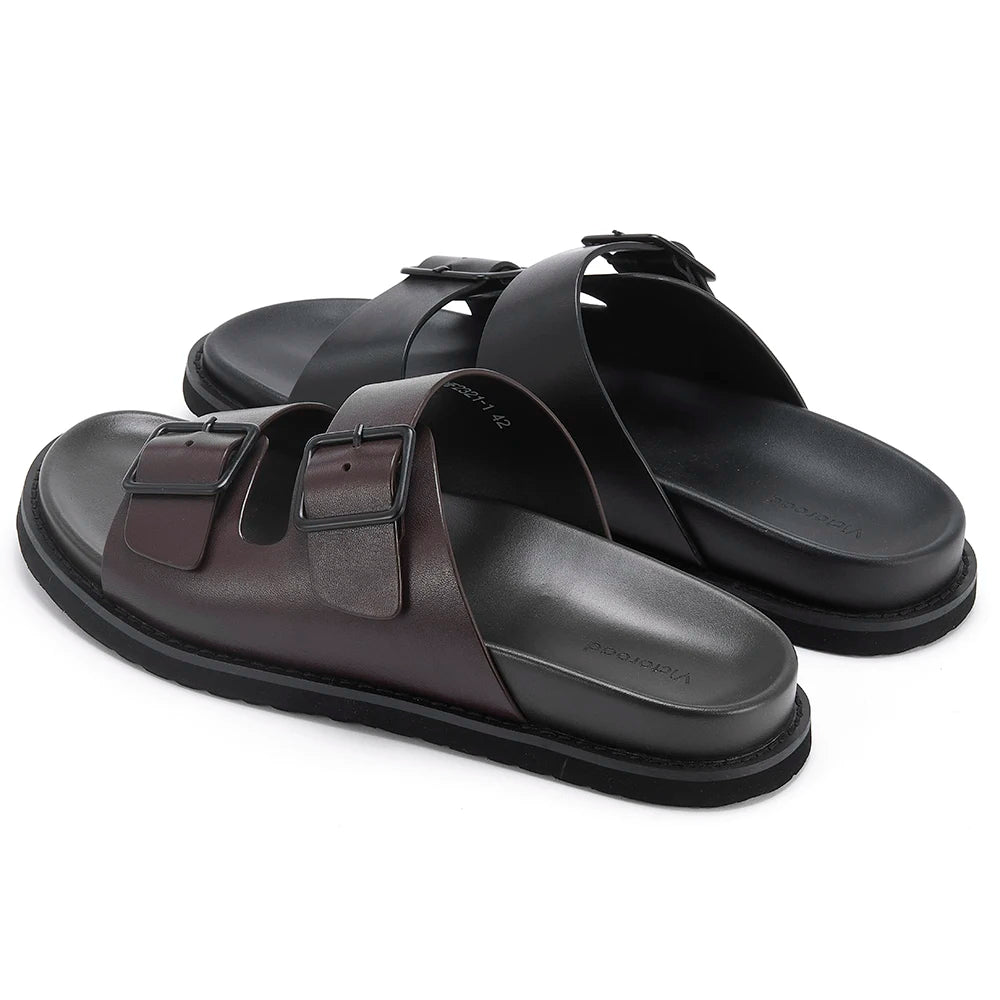 Sandales Homme Cuir Véritable Boucle Semelle EVA Antidérapantes – Pointures 39-46 – CLEVI Paris