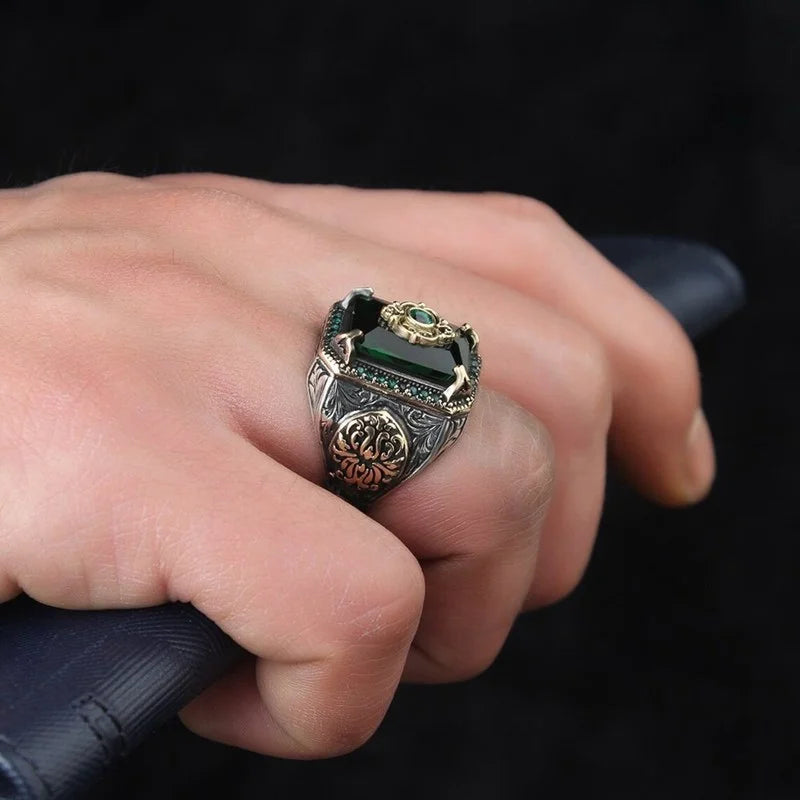 Bague Unisexe Zirconium Motif Géométrique – CLEVI Paris
