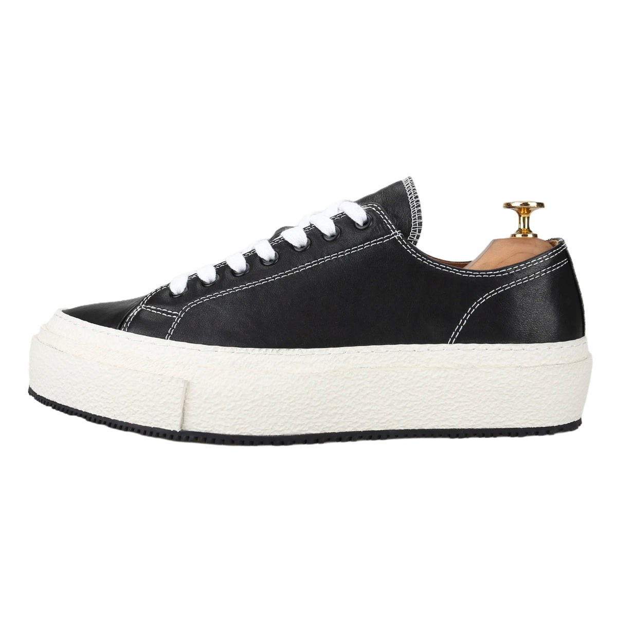 Sneakers Cuir de Veau Goodyear Semelle Rehaussante Homme – CLEVI Paris