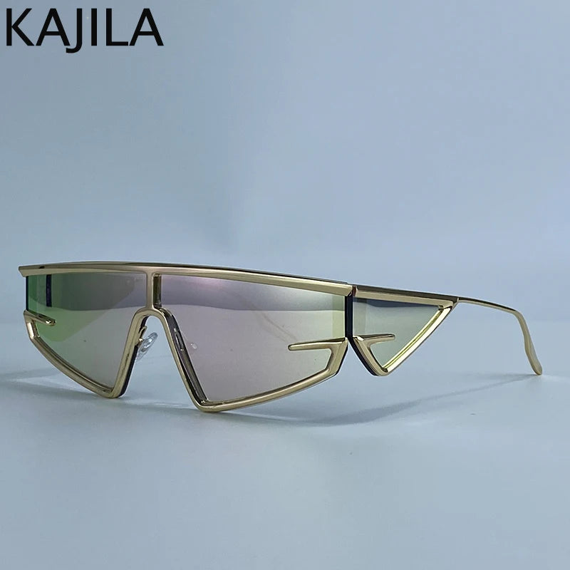 Lunettes de Soleil Shield Y2K Punk Steampunk Cyclisme UV400 Unisexe – CLEVI Paris
