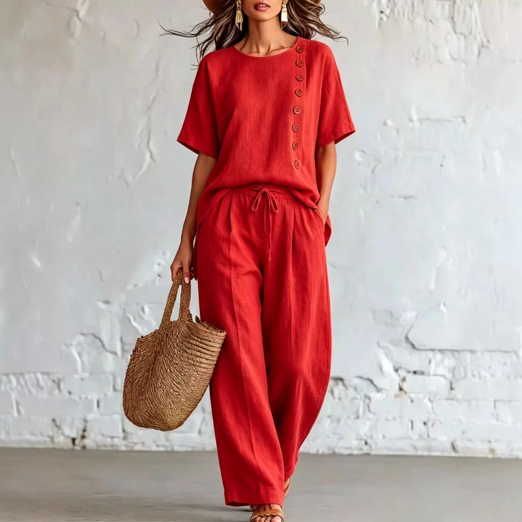 Ensemble femme haut ample et pantalon – CLEVI Paris
