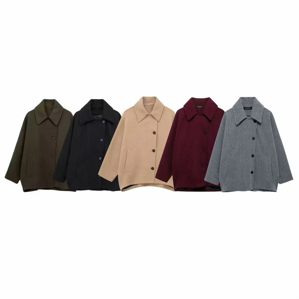 Manteau court femme Shpmishal coupe ample – CLEVI Paris