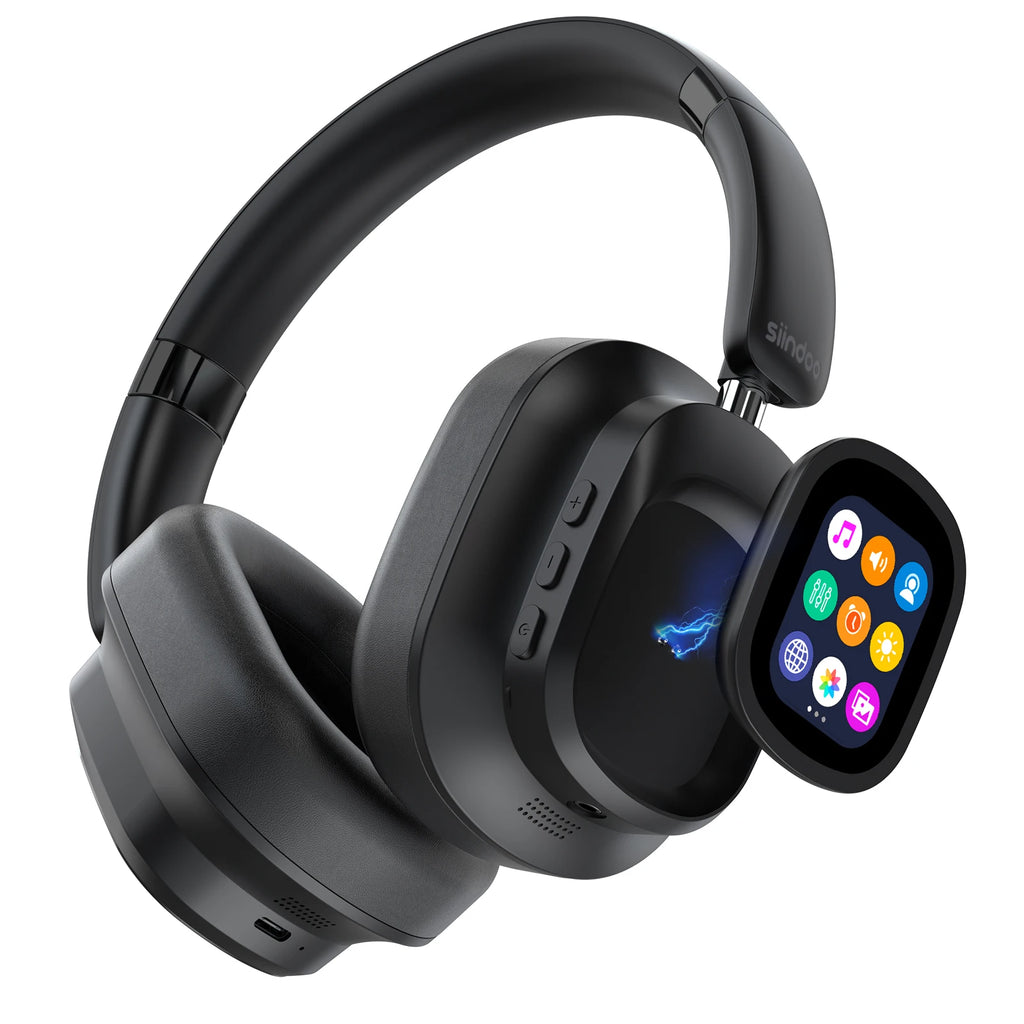 Casque ANC Siindoo JH-930Plus Écran LCD Tactile 70h BT 5.3 – CLEVI Paris