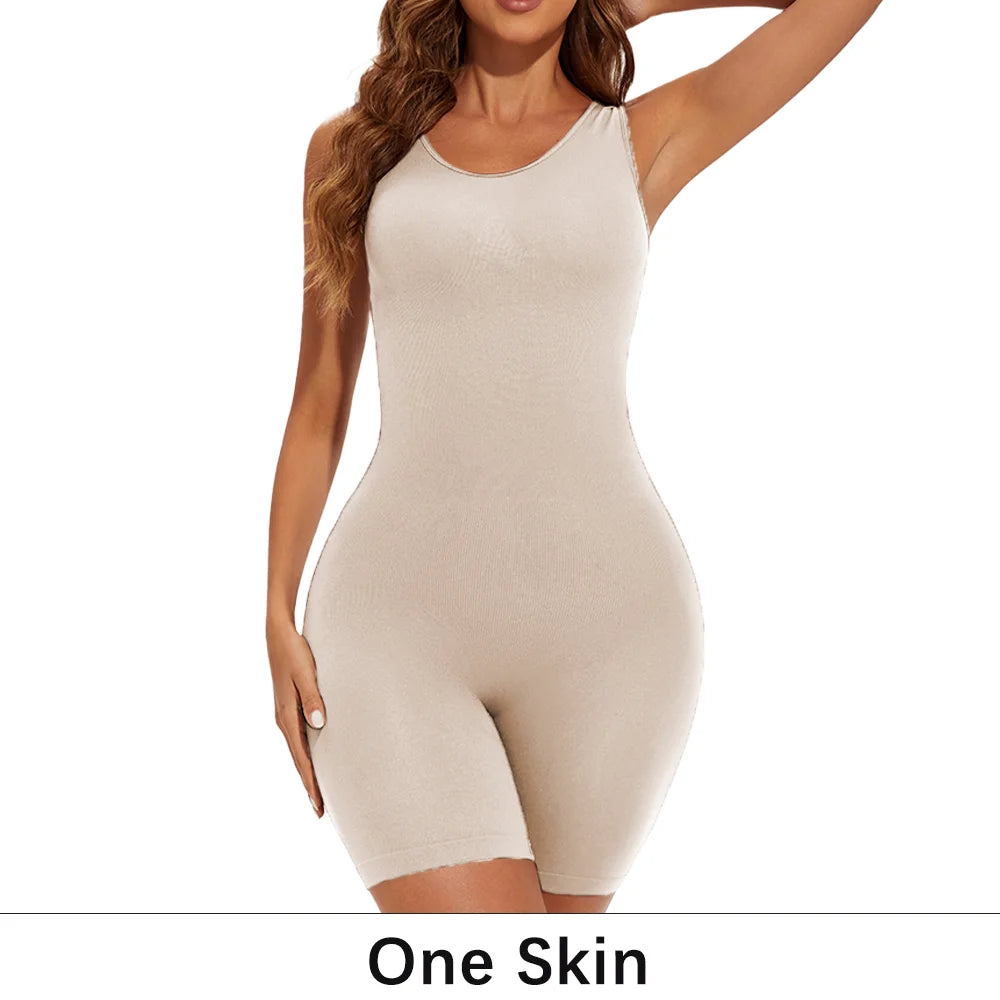 Gaine Gainante Femme Bodysuit Sculptant Sans Couture Contrôle Ferme Bretelles Larges Combinaison Minceur S-XXL – CLEVI Paris