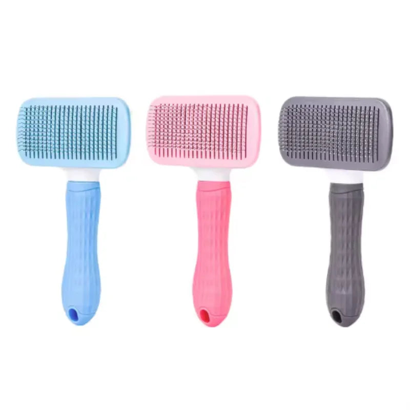 Brosse Auto-Nettoyante Chien & Chat Massage & Démêlage — CLEVI Paris