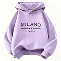 Sweat enfant à capuche imprimé Milano – CLEVI Paris