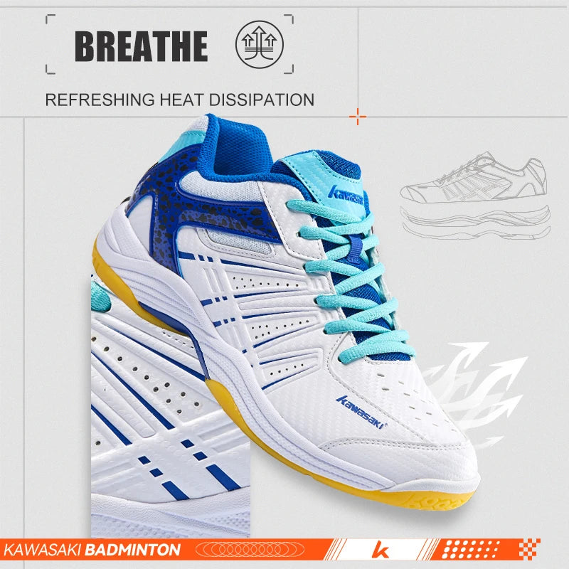 Chaussures de Badminton Kawasaki Antidérapantes – CLEVI Paris