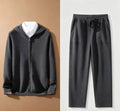 Ensemble homme en maille à capuche zippé – CLEVI Paris