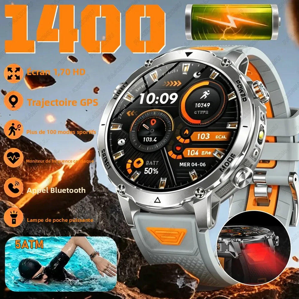 Montre connectée Paazomu sport 1,7″ – CLEVI Paris