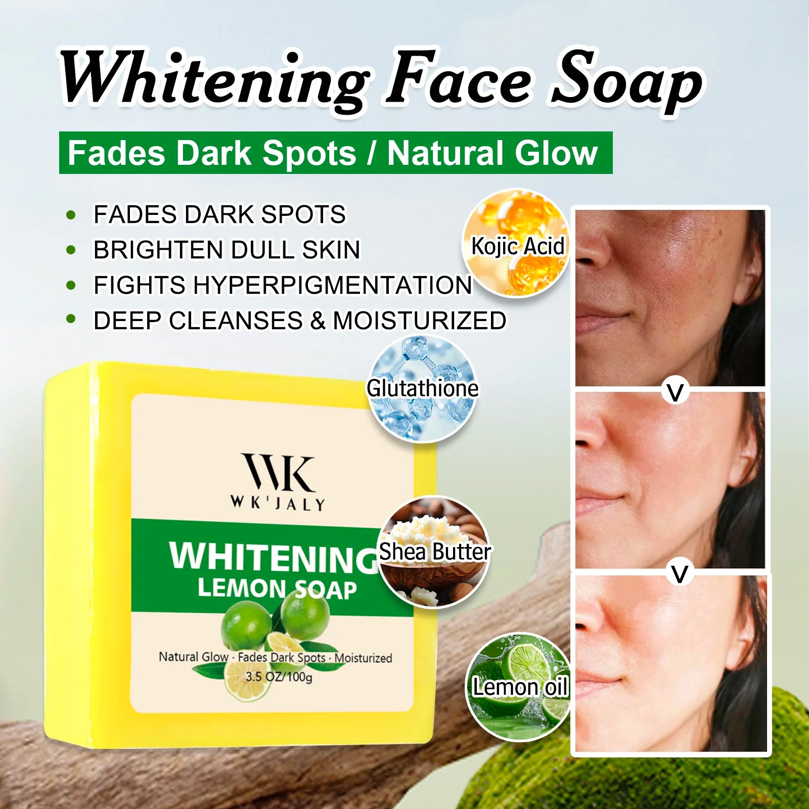 Coffrets & Packs Éclaircissants WK'JALY – Lotion, Huile, Sérum, Crème & Savon Anti-Taches – CLEVI Paris