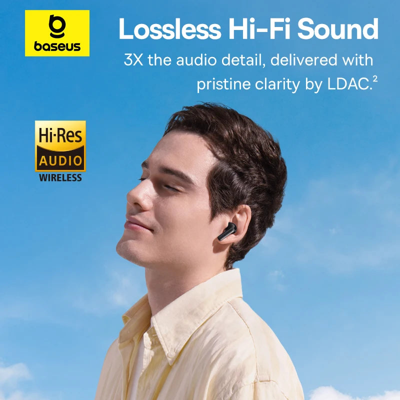 Écouteurs Baseus EP10 Pro ANC Bluetooth 6.0 LDAC Hi-Res 6 Micros IP55 – CLEVI Paris