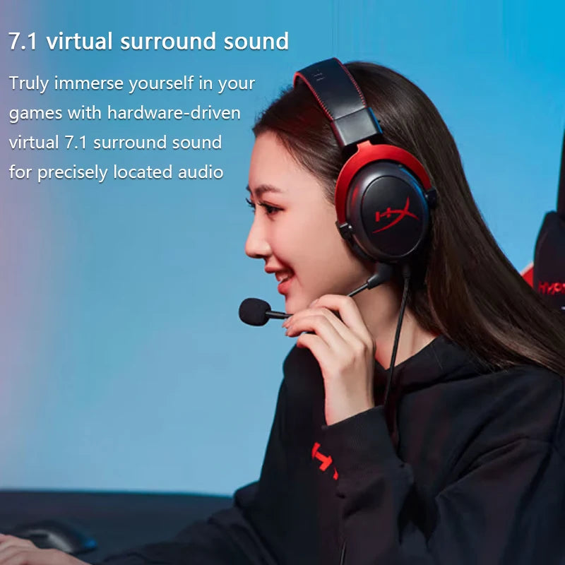 Casque Gaming HyperX Cloud II 7.1 Surround Micro USB – CLEVI Paris