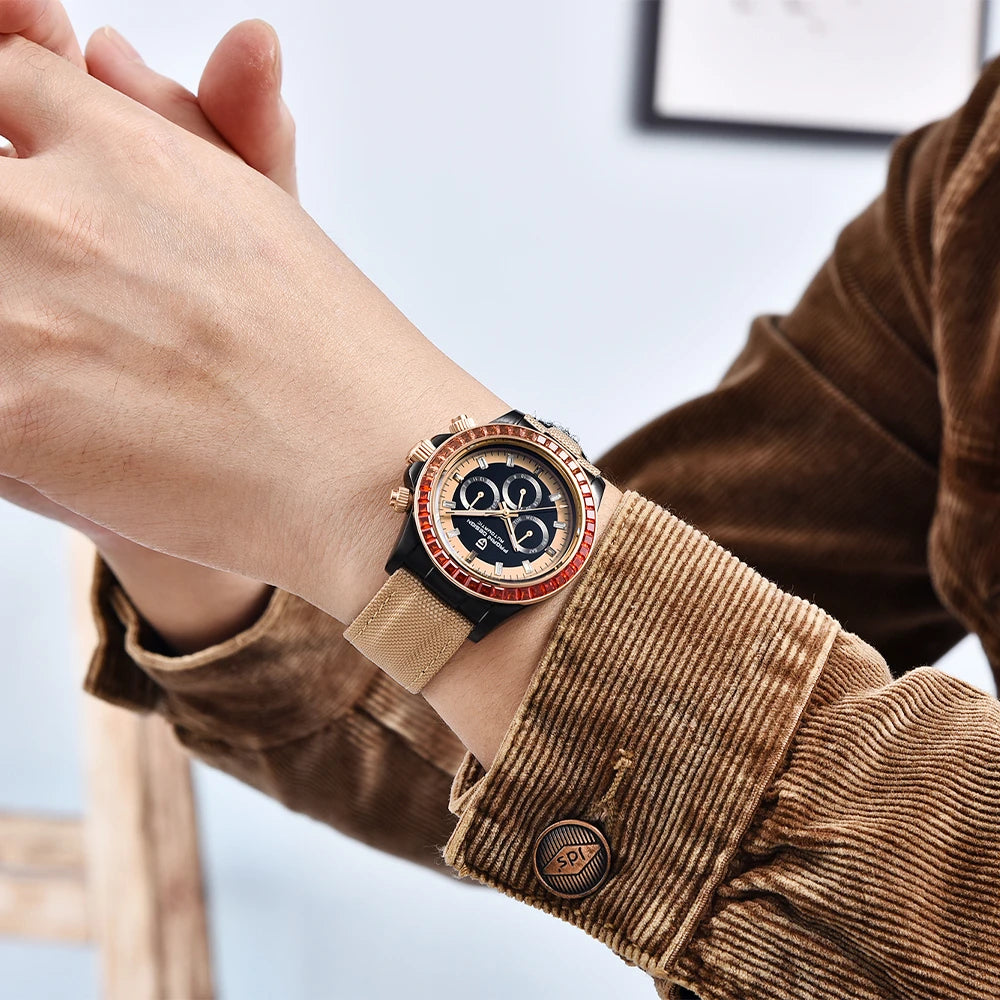 Montre Homme Automatique Lunette Arc-en-Ciel Pagani Design – CLEVI Paris