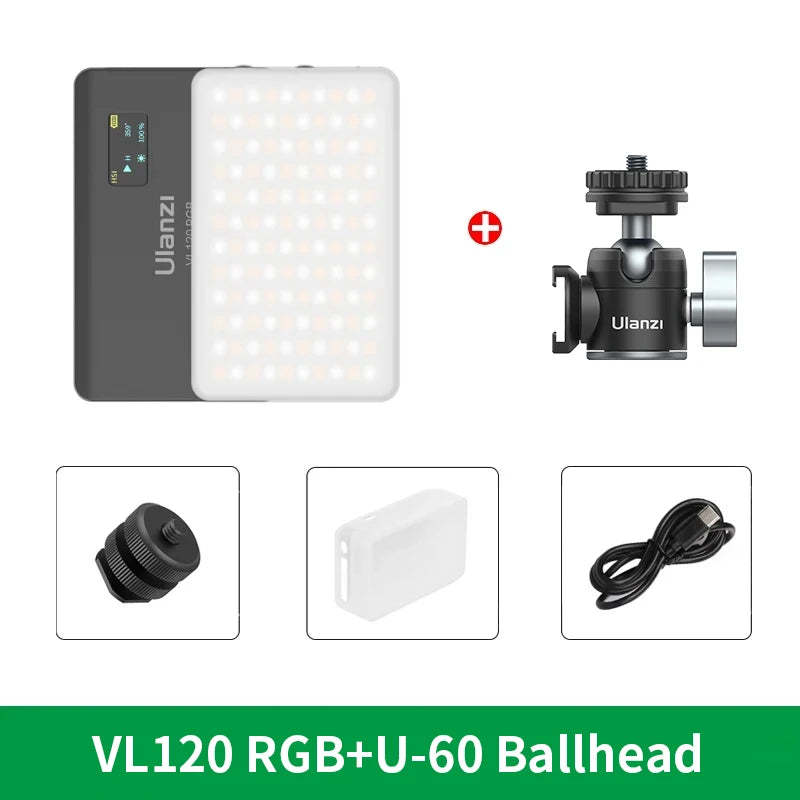Lampe vidéo LED RGB Ulanzi VL120 – CLEVI Paris