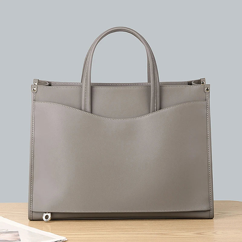 Sac Fourre-Tout Femme Cuir Véritable Bandoulière 2 Tailles – CLEVI Paris