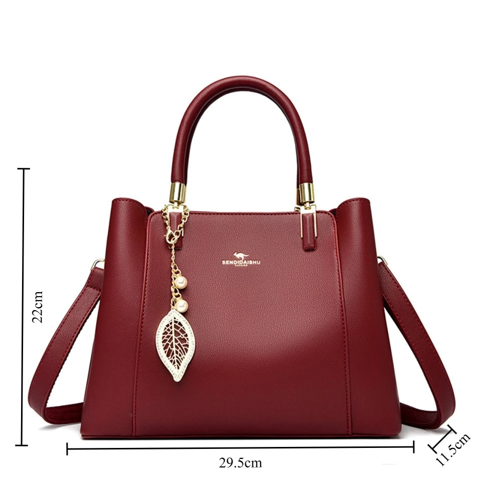 Sac Fourre-Tout Femme Cuir Microfibre 3 Compartiments 29x22cm – CLEVI Paris
