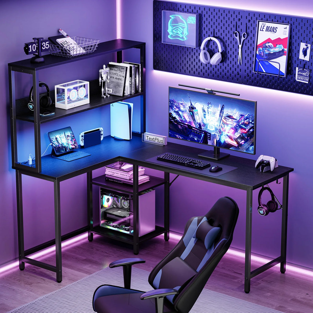 Bureau d’angle réversible en L 135 cm – CLEVI Paris