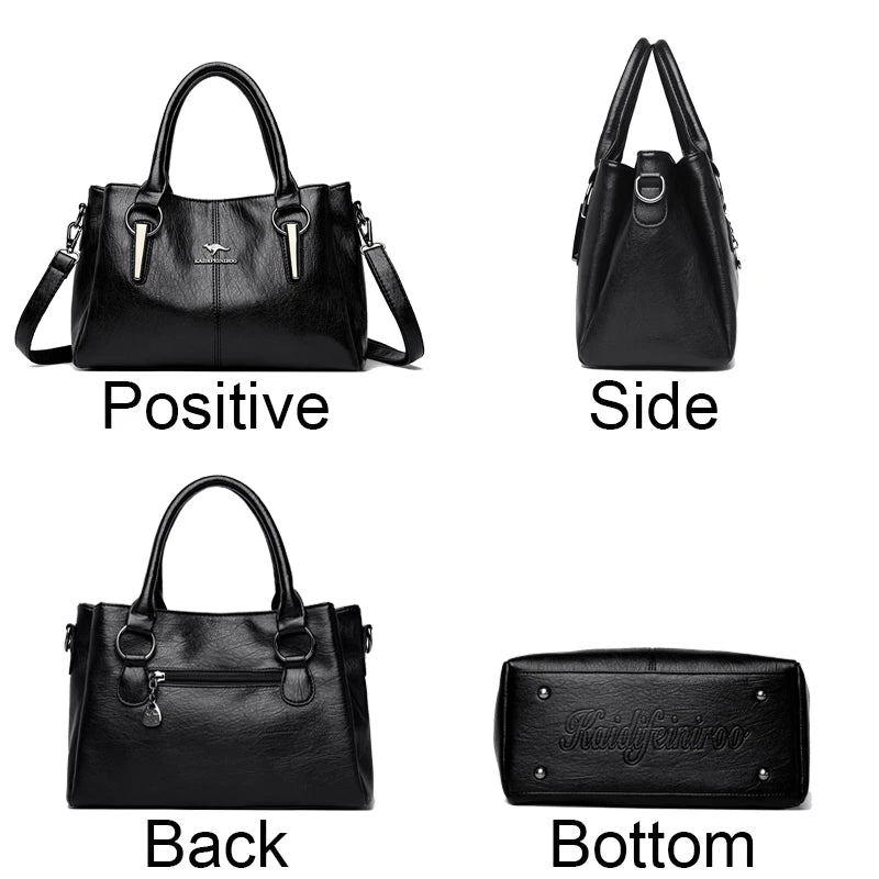 Sac fourre-tout femme en cuir véritable – CLEVI Paris