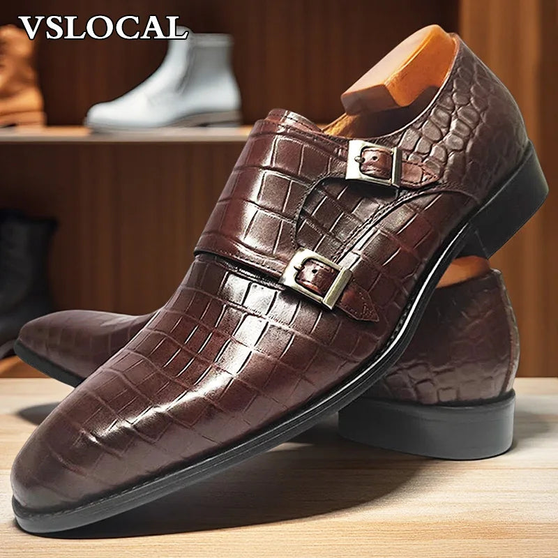 Mocassins Monk homme en cuir véritable – CLEVI Paris
