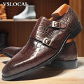 Mocassins Monk homme en cuir véritable – CLEVI Paris
