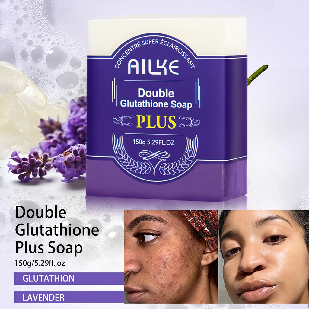 Gamme Double Glutathion PLUS AILKE – Sérum 24K Or, Lotion, Savon & Crème Anti-Taches – CLEVI Paris