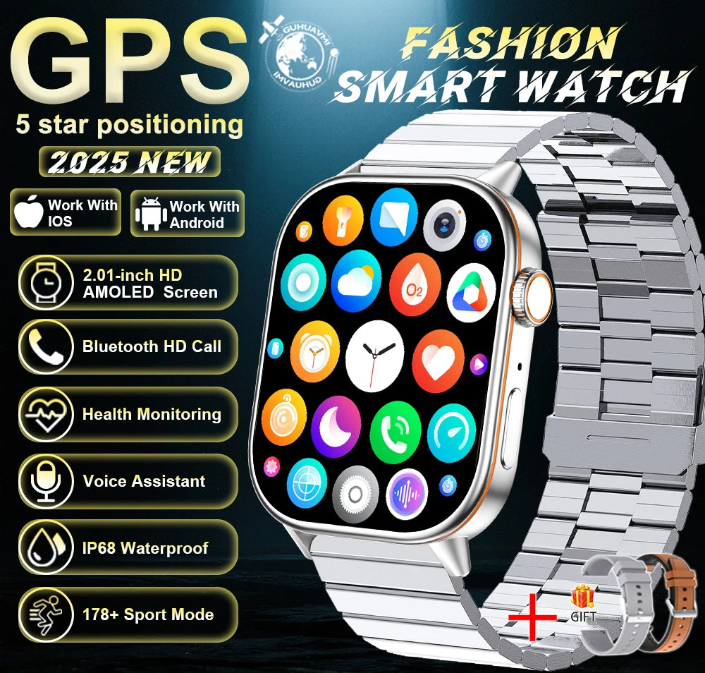 Montre connectée GUHUAVMI AMOLED 2,01 pouces – CLEVI Paris