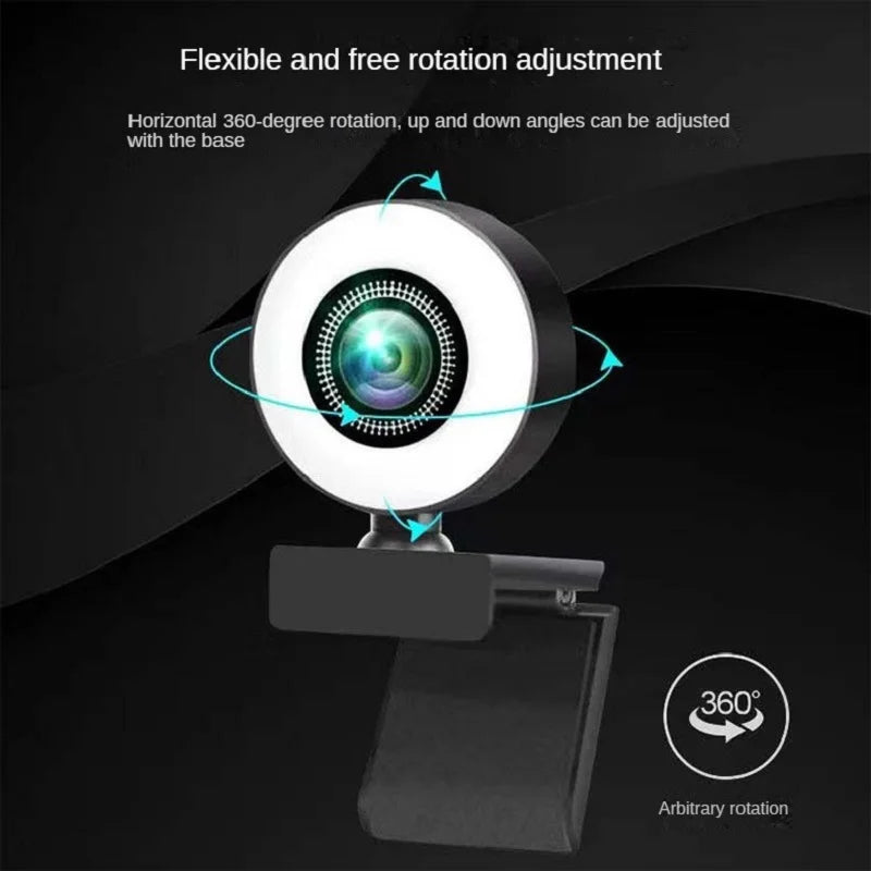 Webcam 1080P Anneau Lumineux Micro USB Live – CLEVI Paris