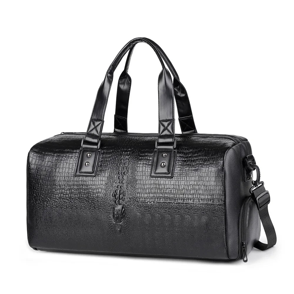 Sac de Voyage Homme PU Imperméable Grande Capacité 50x24x24cm – CLEVI Paris