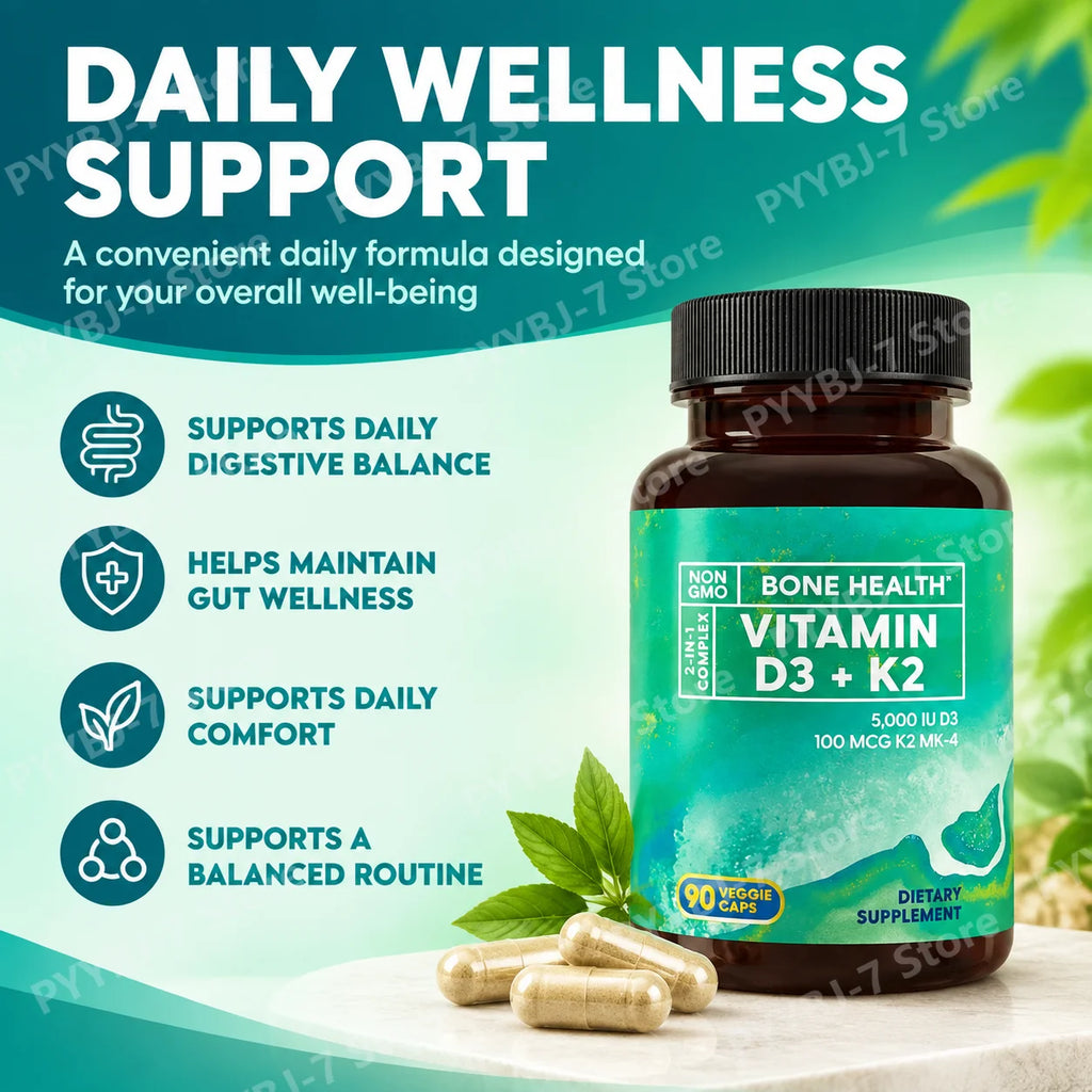 Vitamines D3 et K2, 90 gélules – CLEVI Paris