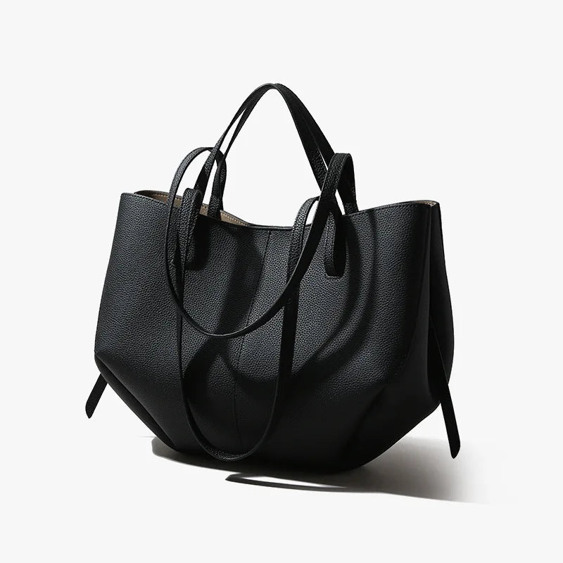 Sac fourre-tout femme en cuir véritable – CLEVI Paris