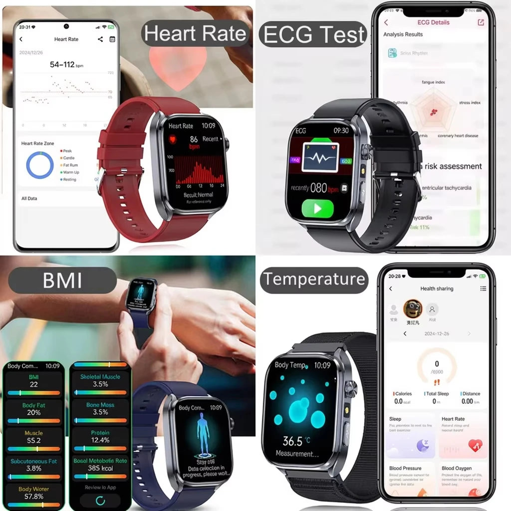 Montre KAVSUMI ET572 AMOLED 2″ Bluetooth – CLEVI Paris