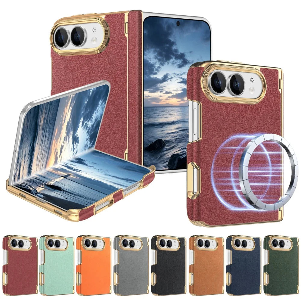 Coque iPhone Duo simili cuir et charnière – CLEVI Paris