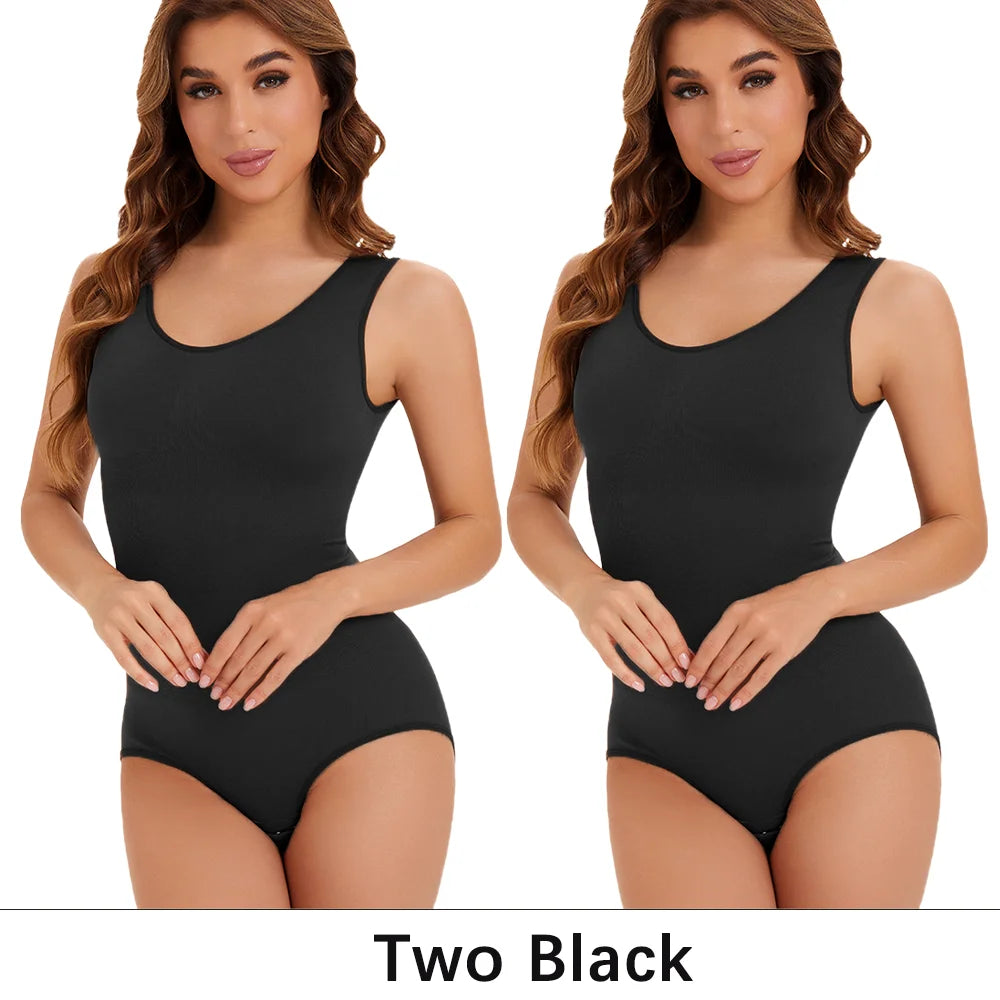 Lot 2 Pcs Gaine Gainante Femme Bodysuit Sculptant Corset Contrôle Ventre Culotte Amincissante Sans Armature S-XXL – CLEVI Paris
