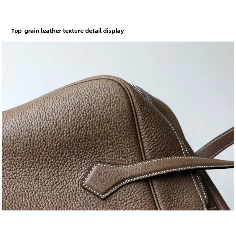 Sac Cuir Véritable Minimaliste Grande Capacité Femme – CLEVI Paris