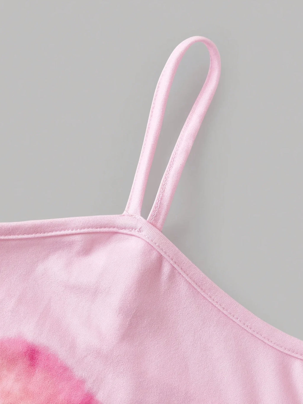Robe fille rose à fleurs et bretelles – CLEVI Paris