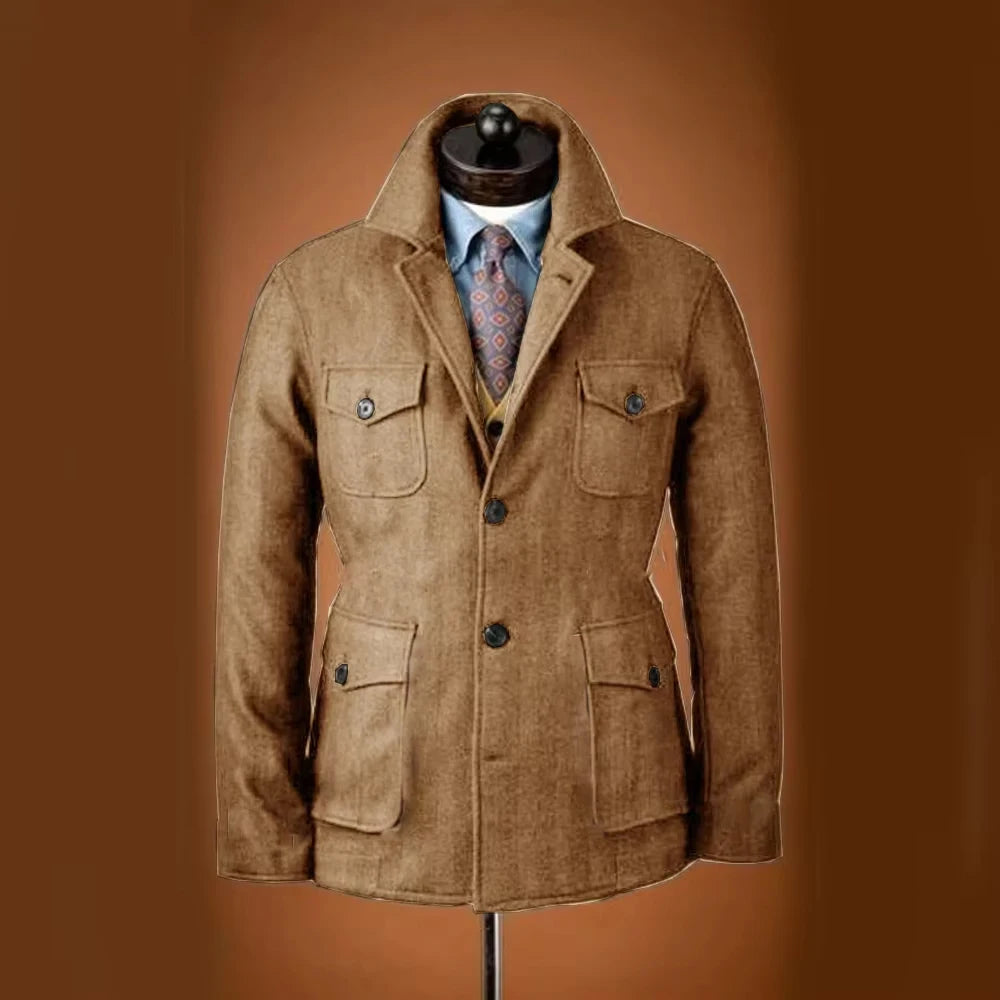 Veste homme en laine mélangée – CLEVI Paris
