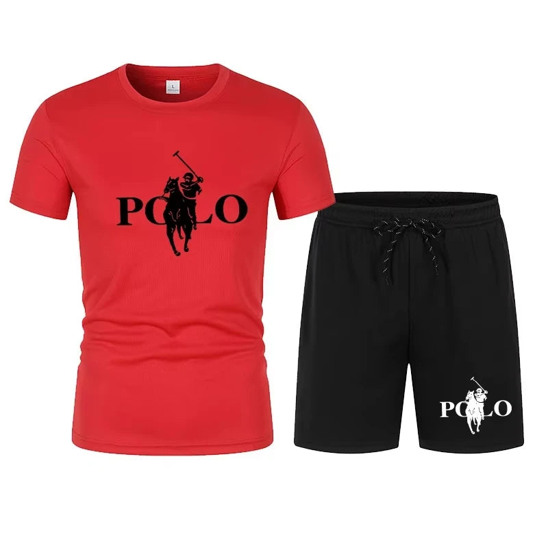 Ensemble Homme T-Shirt Mesh + Short Streetwear Bicolore – CLEVI Paris