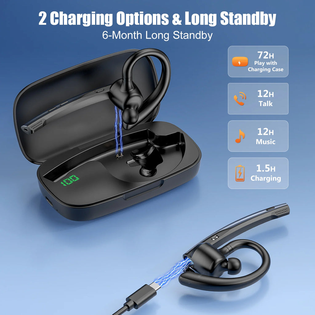 Écouteur Mono Bluetooth New Bee M54 Double Micro Conduite – CLEVI Paris