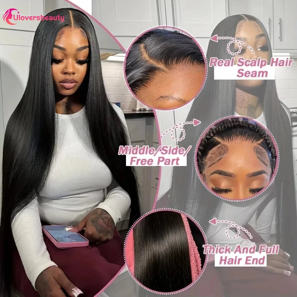 Perruque 13x4 HD Lace Bone Straight Remy Hair – CLEVI Paris