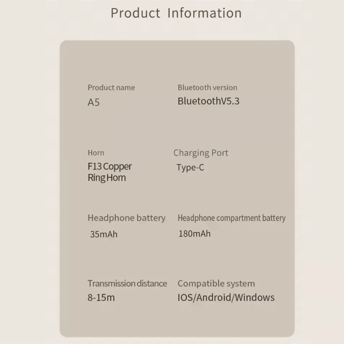 Écouteurs TWS UEESFIT A5 Bluetooth 5.3 ANC HiFi 72h – CLEVI Paris