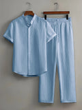 Ensemble homme uni à manches courtes – CLEVI Paris