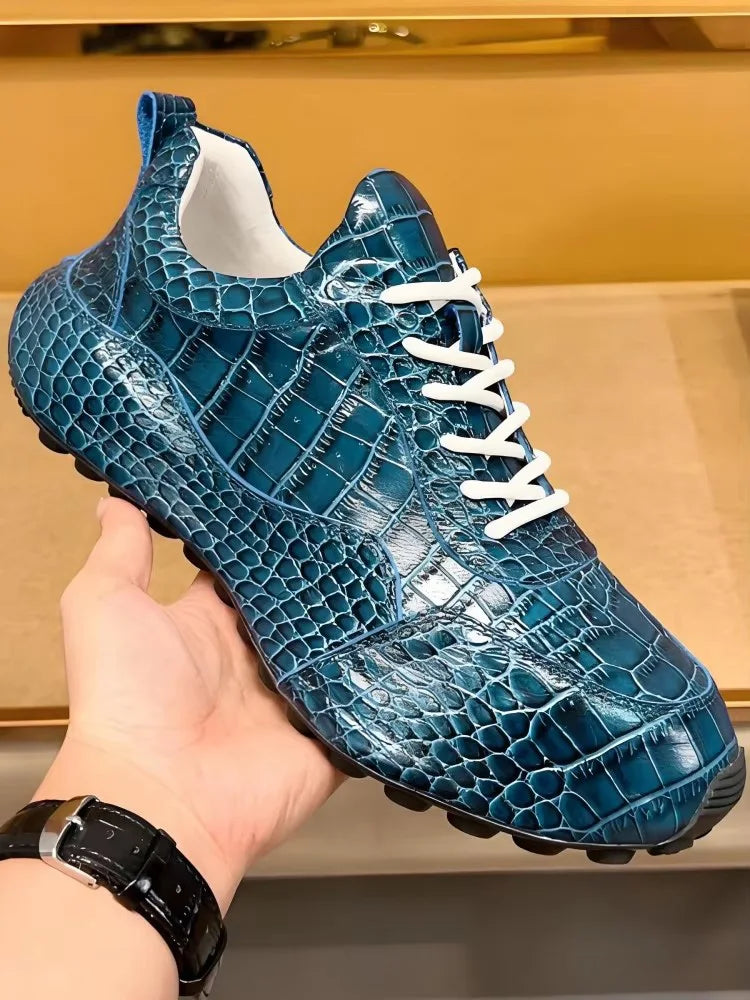 Sneakers homme en cuir à lacets – CLEVI Paris
