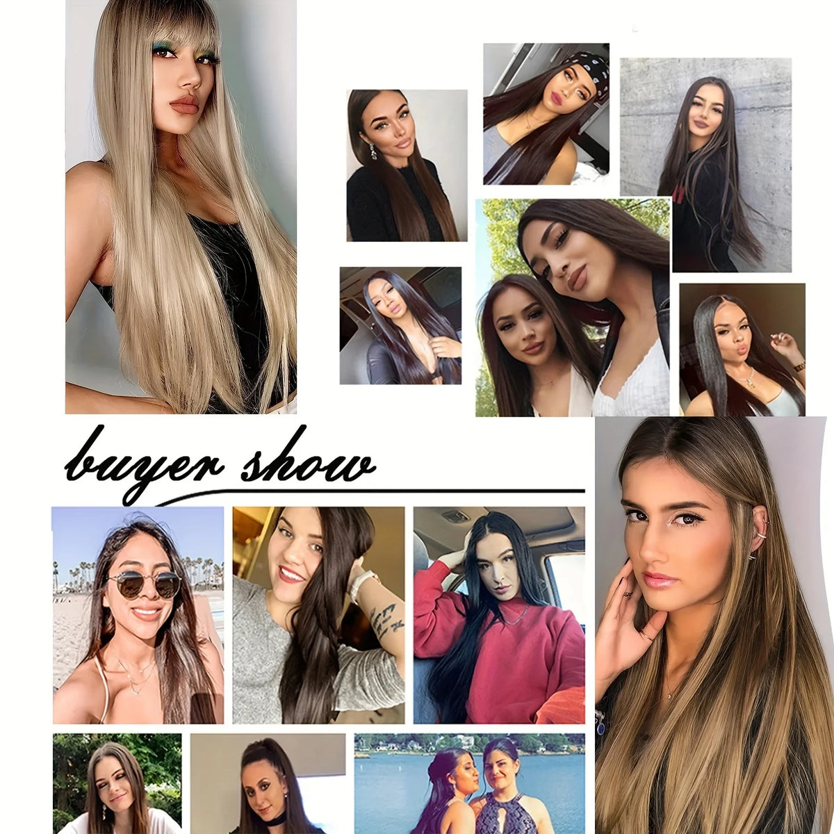 Extensions Cheveux Clips 7 Pcs Synthétique 50 Couleurs – CLEVI Paris