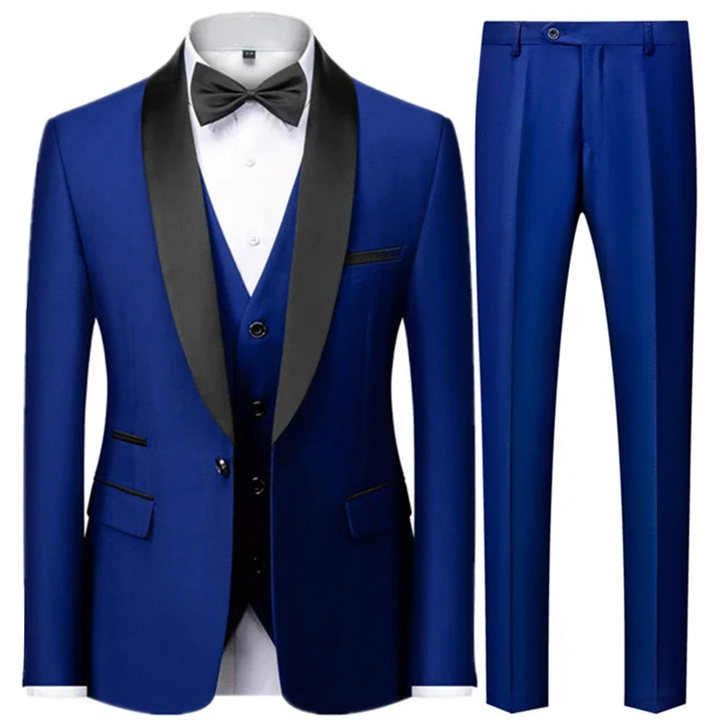 Costume trois pièces homme coupe droite – CLEVI Paris