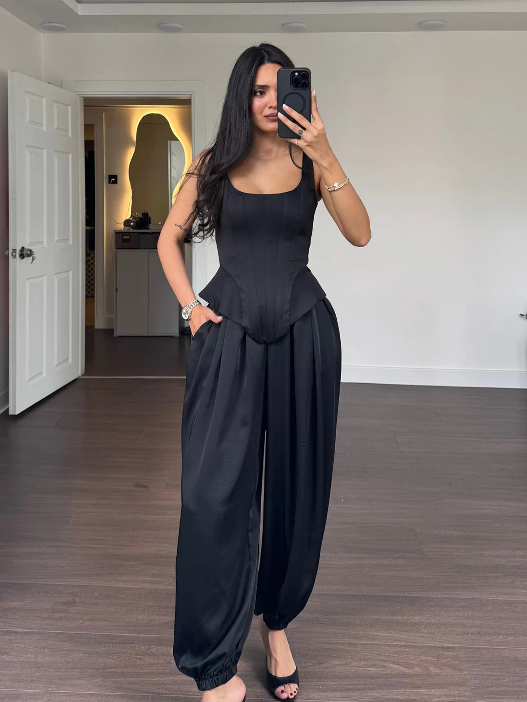 Ensemble débardeur et pantalon large – CLEVI Paris