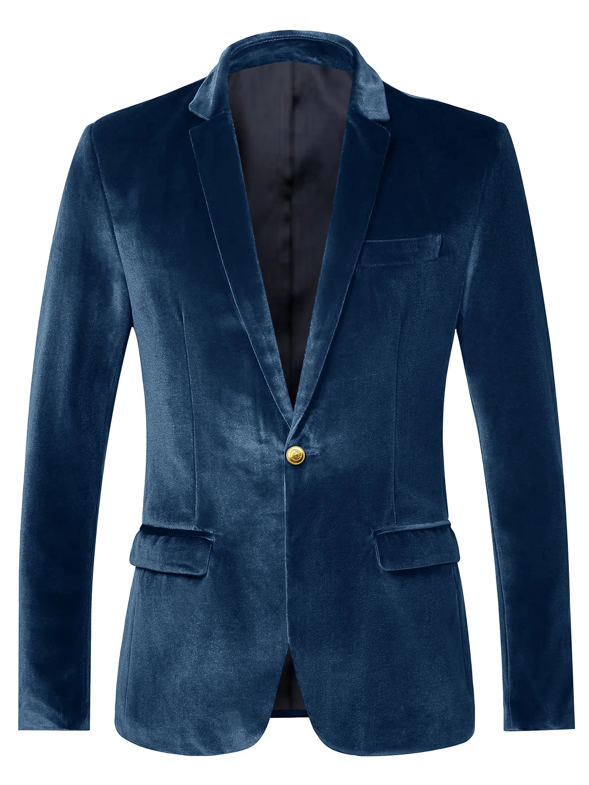 Blazer velours homme à bouton doré – CLEVI Paris