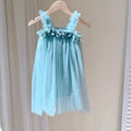Robe fille en tulle à fleurs 3D – CLEVI Paris